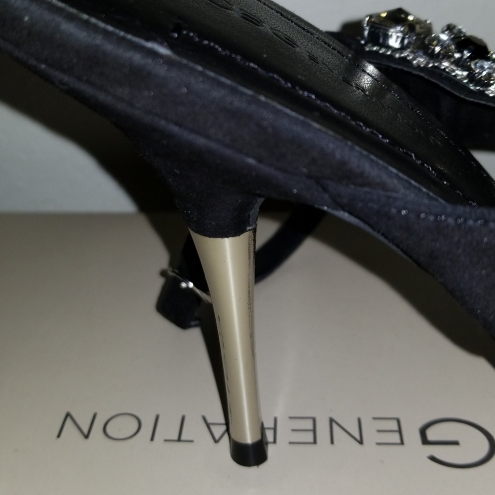 BCBGeneration Rhinestone Suede Heels - Picture 4 of 5